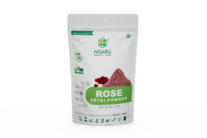 Nisarg Organic Red Rose Petals Powder 100g