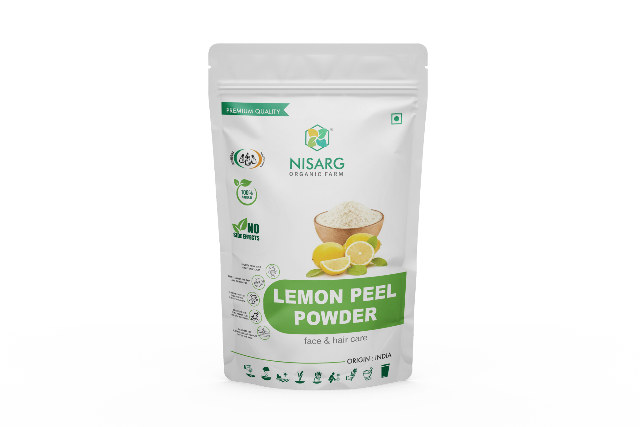 Nisarg Organic Lemon Peel Powder 100gm