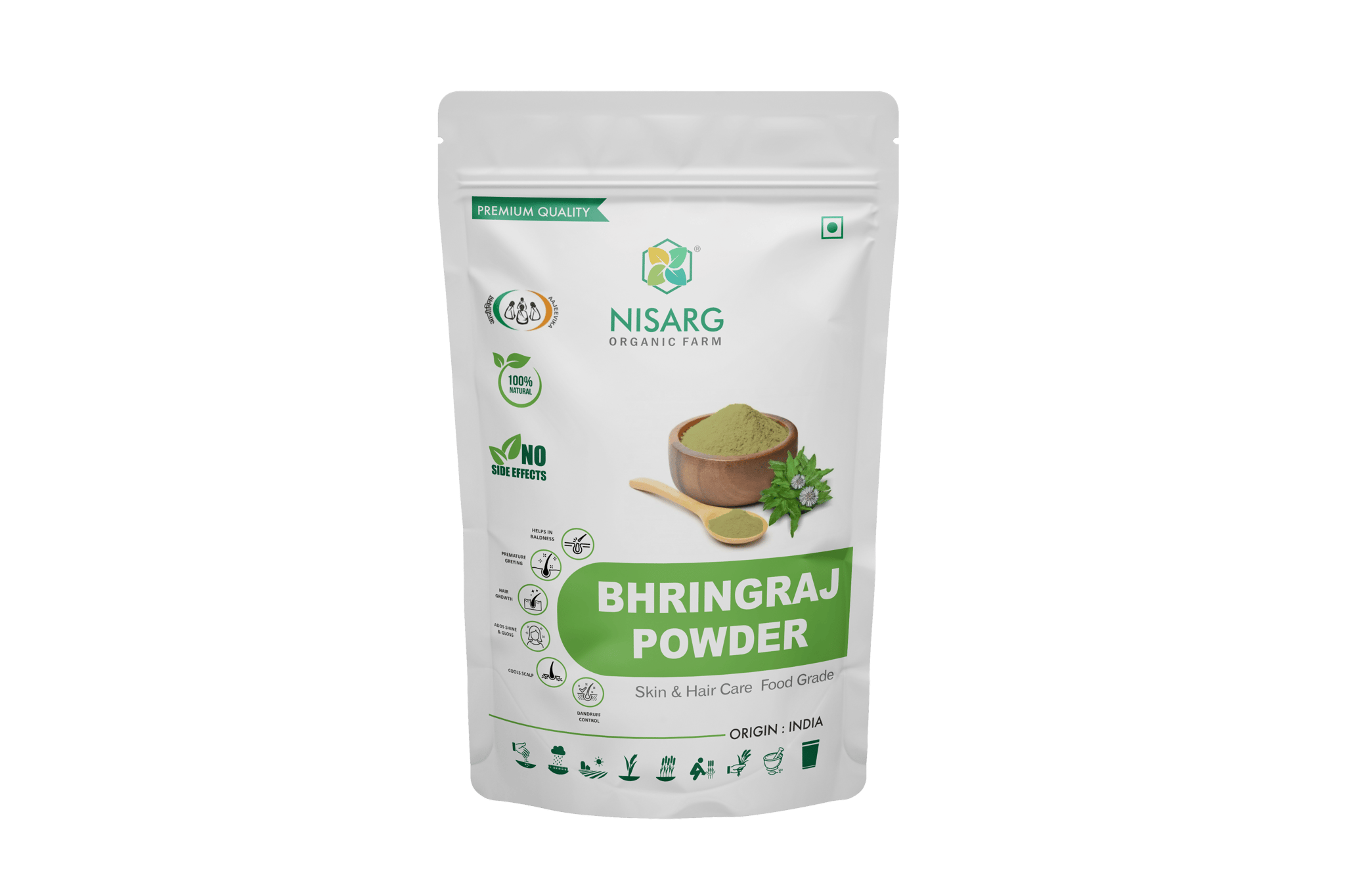 Nisarg Organic Bhringraj Leaf Powder 100gm