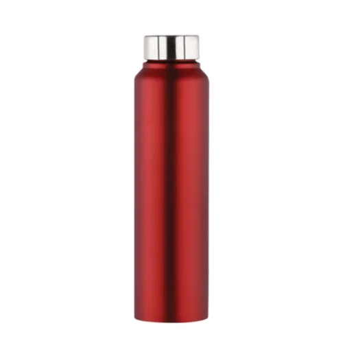 Single  walled Satiness Steel water Bottle Maroon 1 ltrs