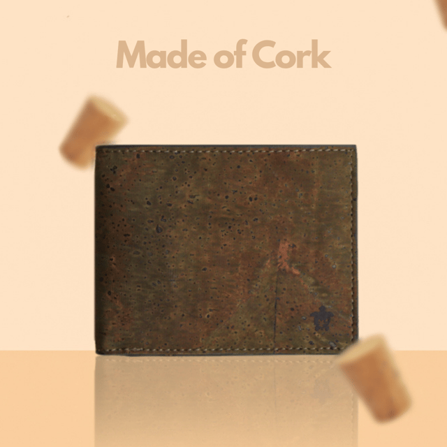 Kakapo Cork Wallet - Unique Unisex Slim Wallet For Men And Women - Tan