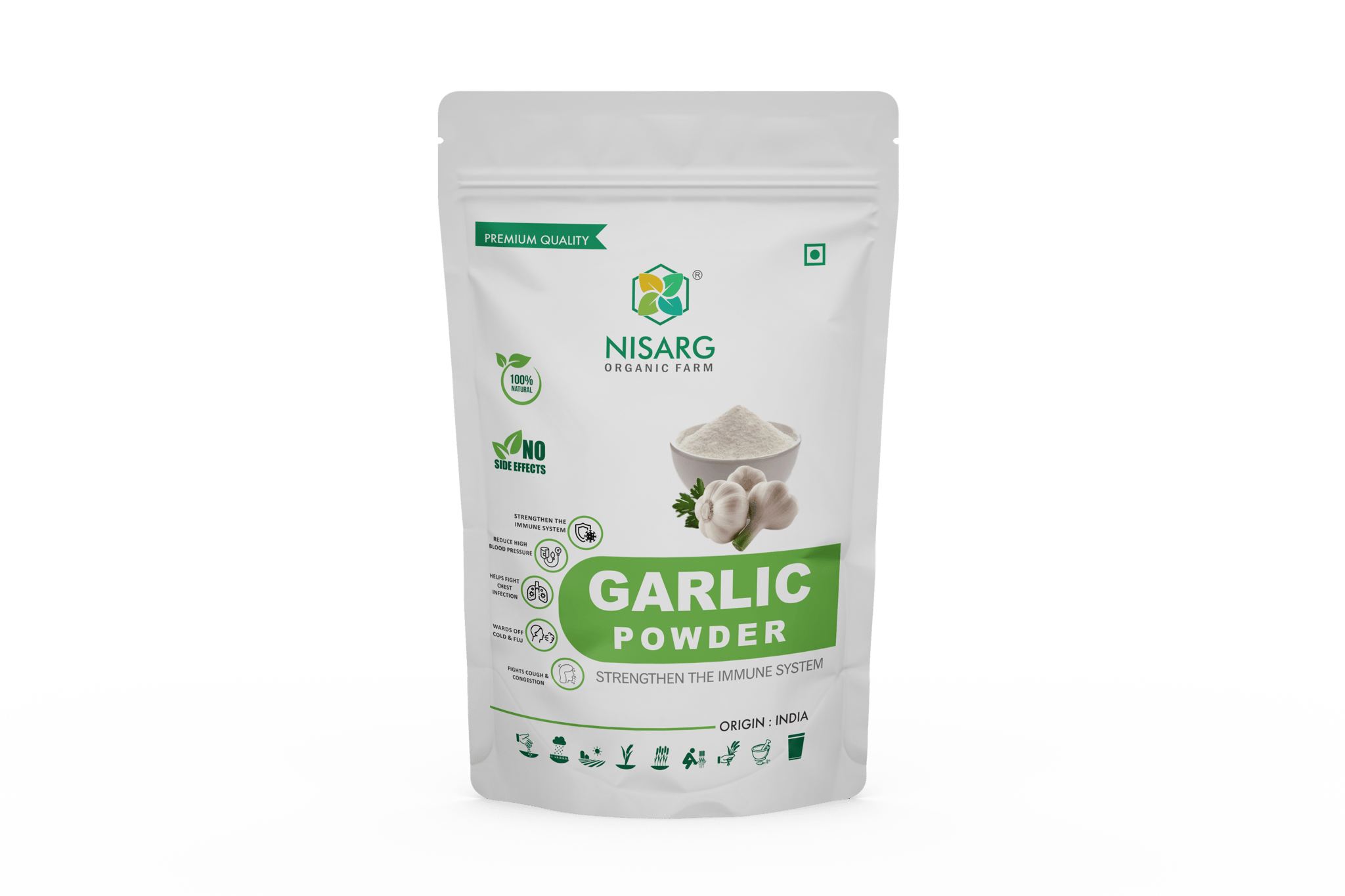 Nisarg Organic Garlic Powder 100gm