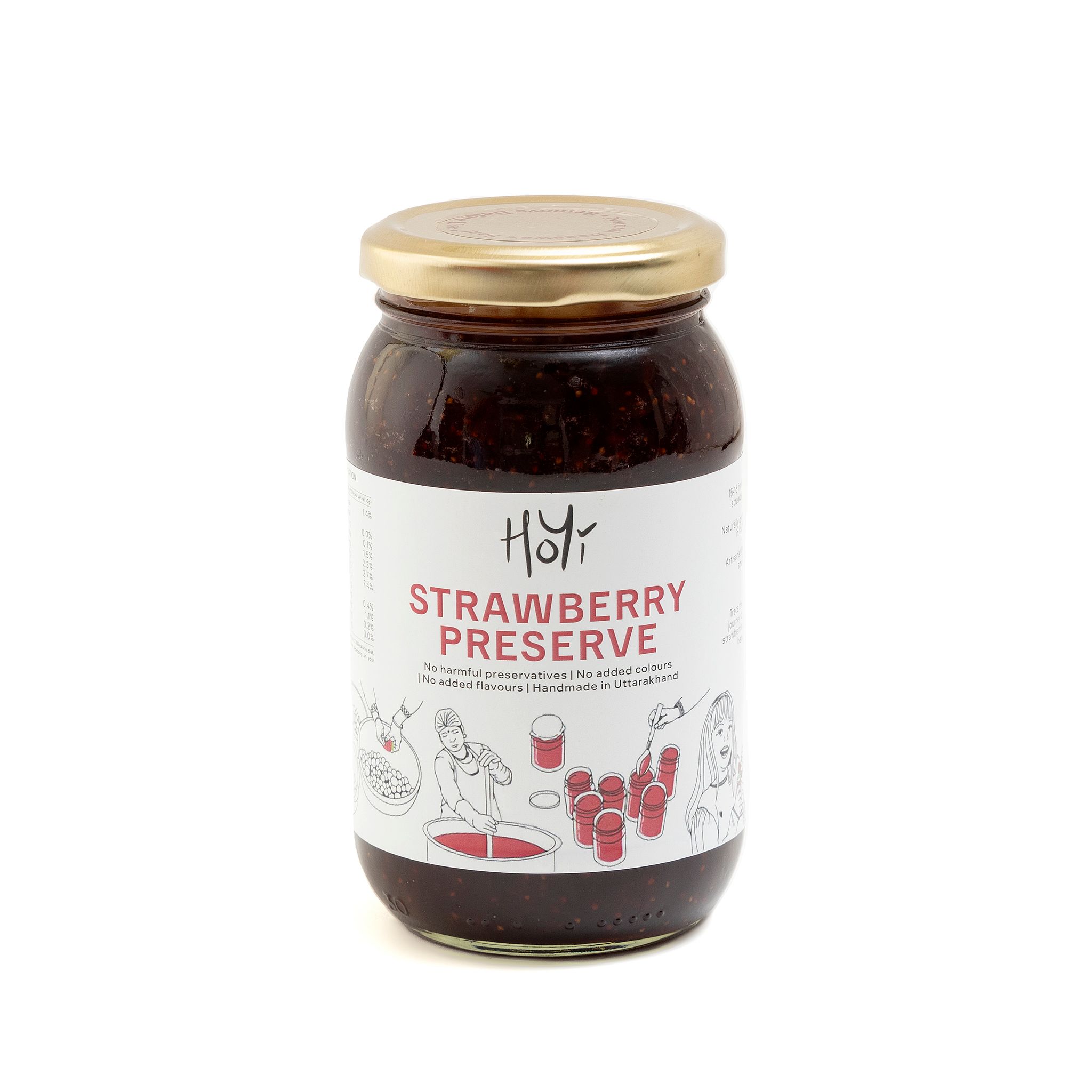 Strawberry Preserve 250 gm | Hoyi Jam