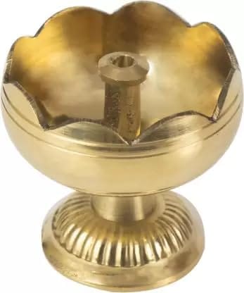 DOKCHAN Handcrafted Pure Brass Tomato Diya