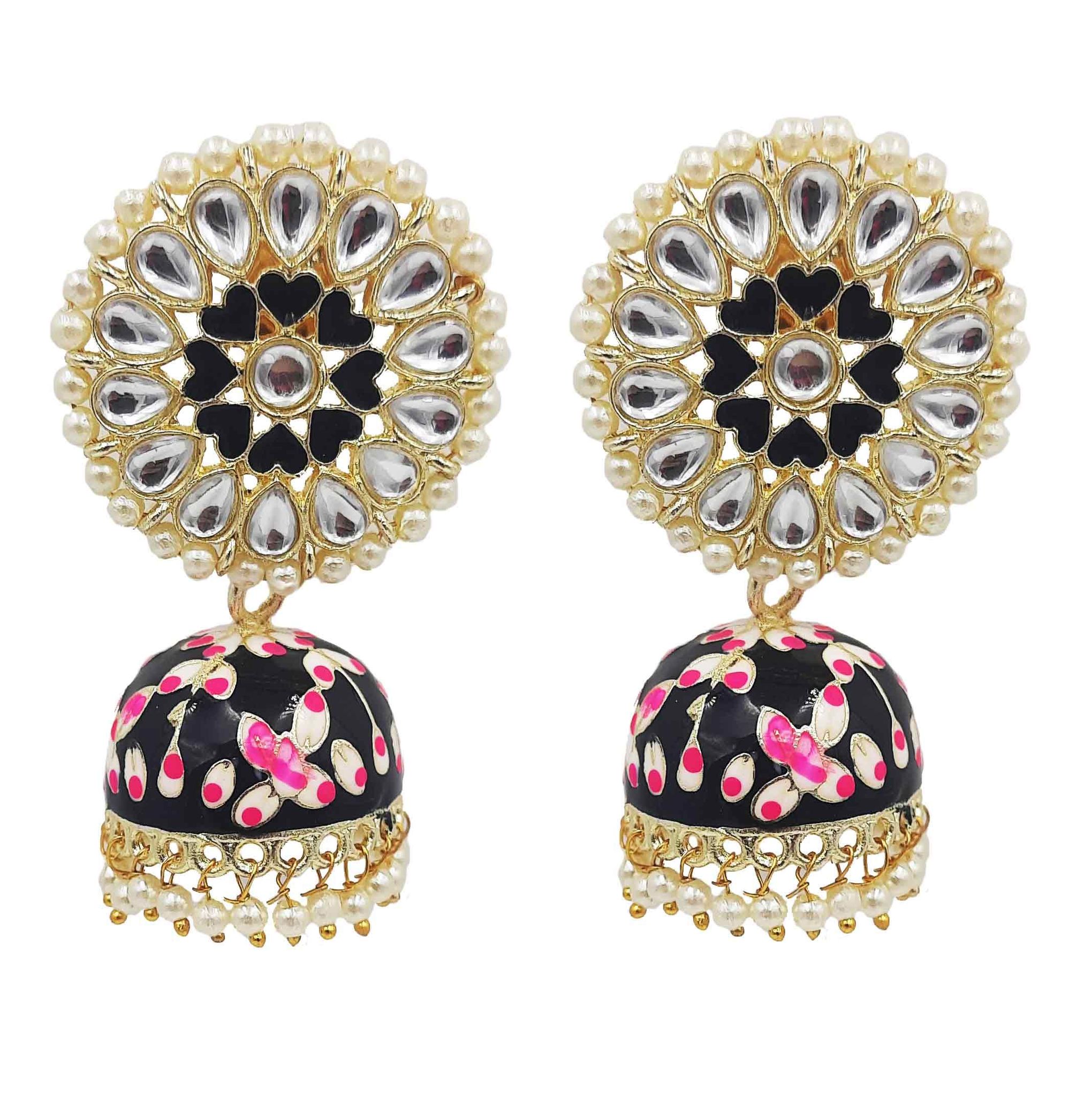 Flipkart.com - Buy VAANYA Designer golden Jhumka earrings for women Party  wear earrings Jhumka earrings fancy big for wedding Traditional Jhumka  Alloy Jhumki Earring Alloy Jhumki Earring Alloy Jhumki Earring Online at