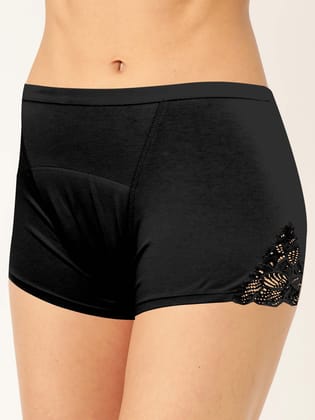 Women Boyshorts Lenzing Modal A Lace Period Underwear