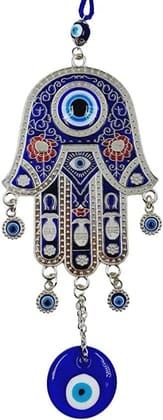 Hamsa Hand Wall Pediments Evil Eye Hanging Decor Devil Blue Eyes Pendant Handcraft Good Lucky Ornament for Home Window Car Office Bag