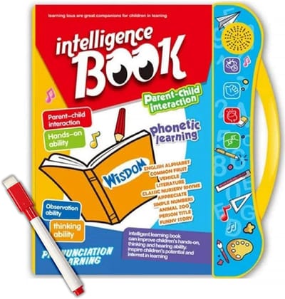 Intelligence E-Book for 3+ Year Kids - Learning Book with Sound, Educational English Reading Book