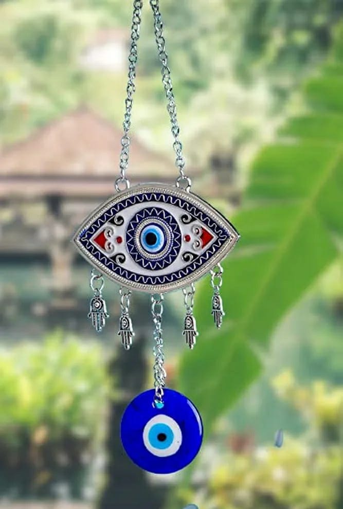 Big Size Turkish Evil Eye Hanging Nazar Battu for Home Protection and Prosperity