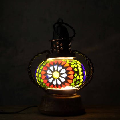 Tribes India Small Mosaic Lantern Lamp