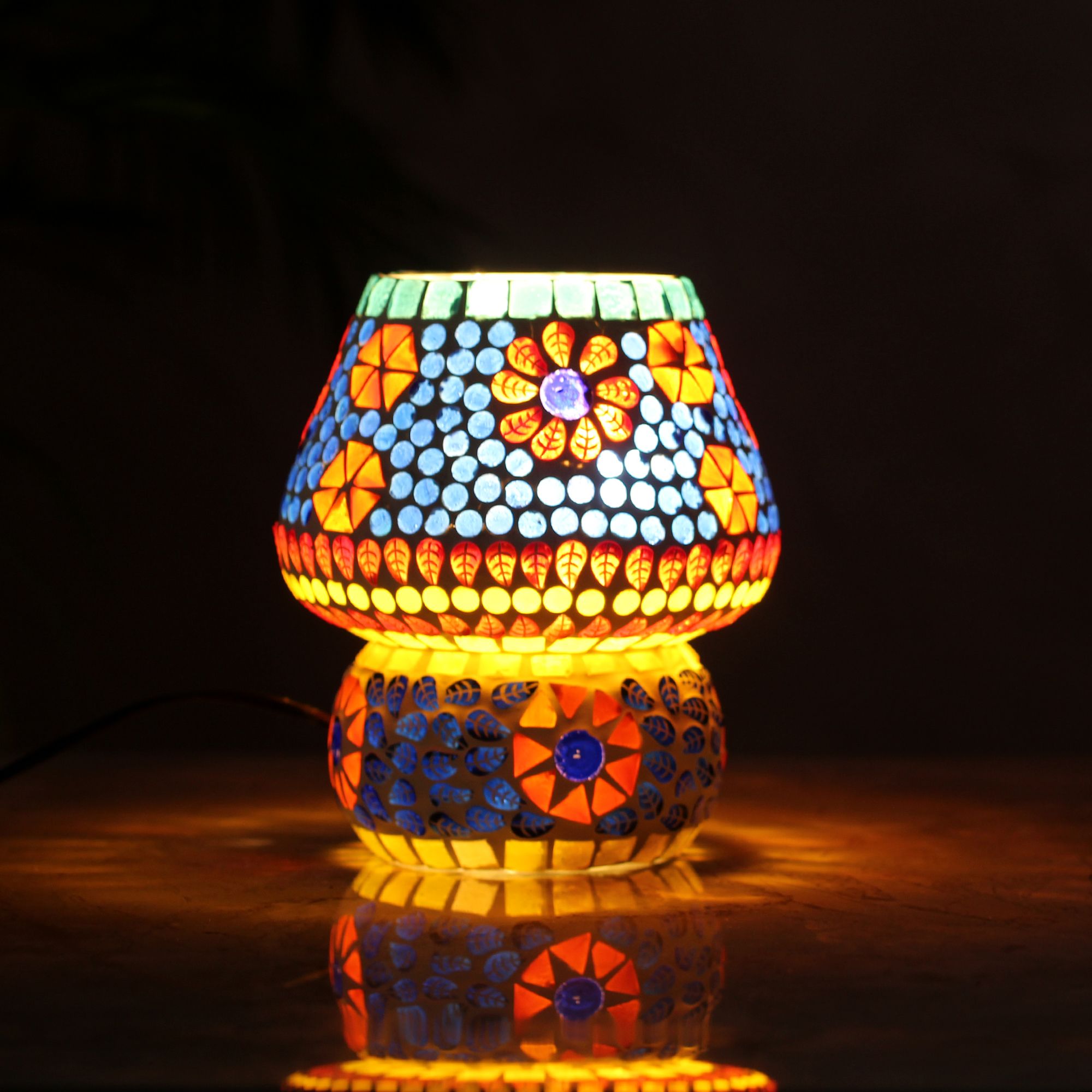 Tribes India Mosaic Table Lamp