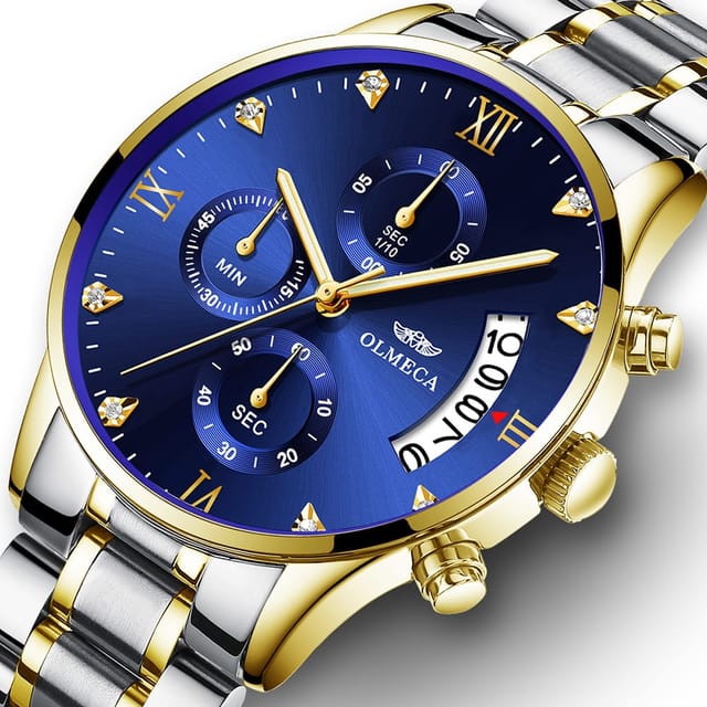 Geneva Fashion Quartz Watch Men Women Mesh Stainless Steel Watchband(Black  shell black dial rose gold