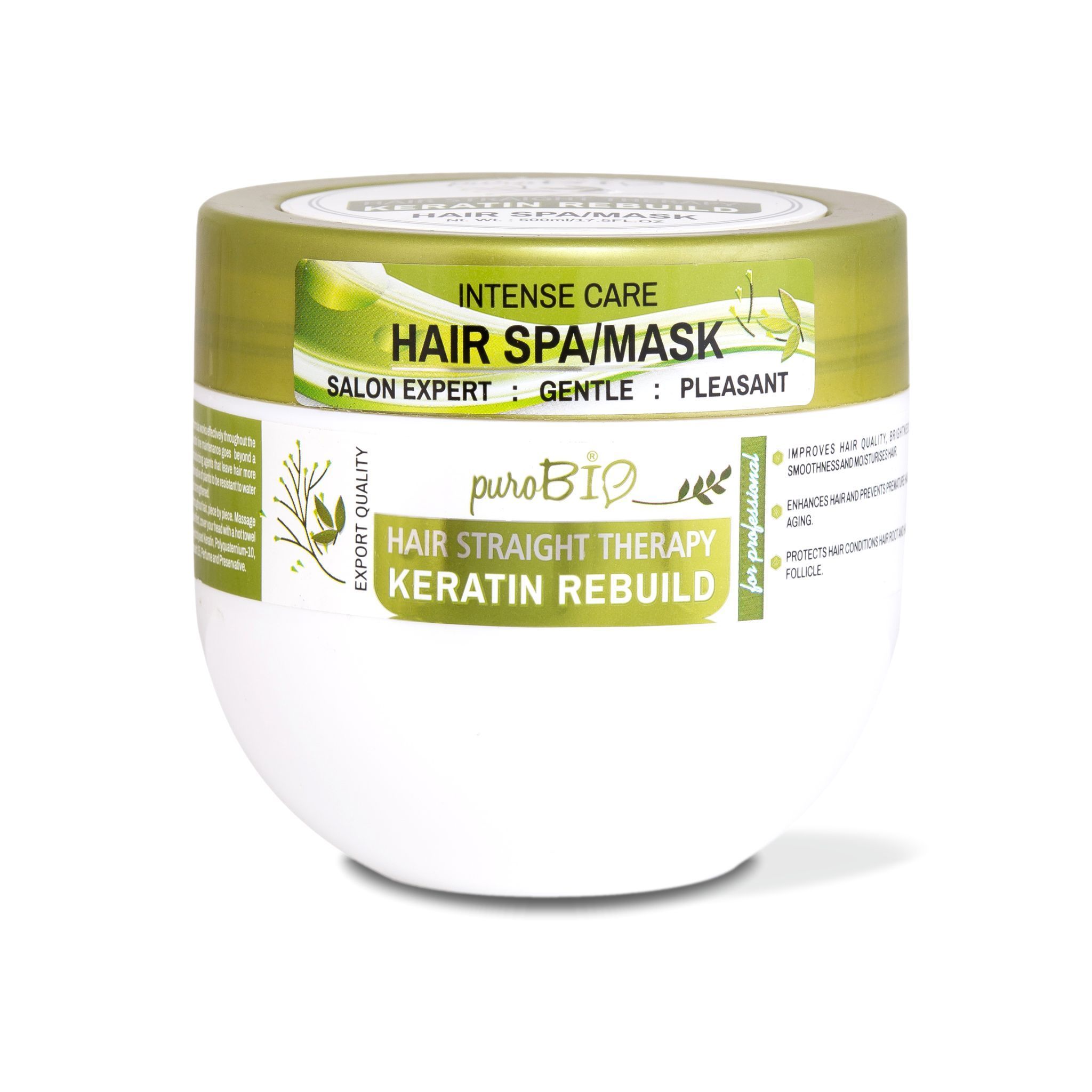 Purobio Sulphate Free Keratin Rebuild Hair Mask - 500ml