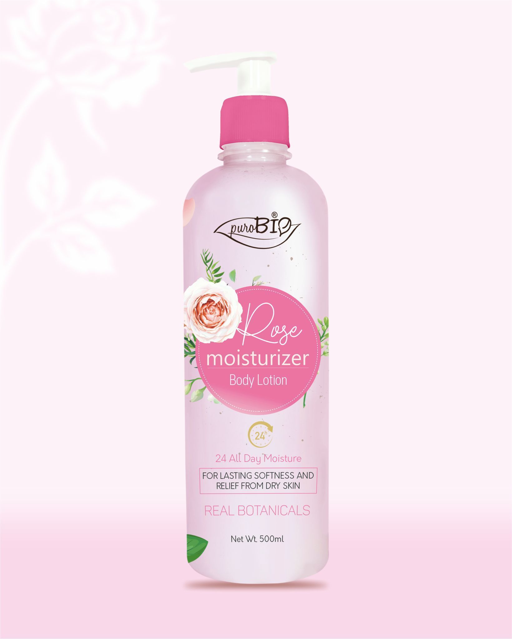 Purobio Rose Moisturizer Body Lotion - 500ml