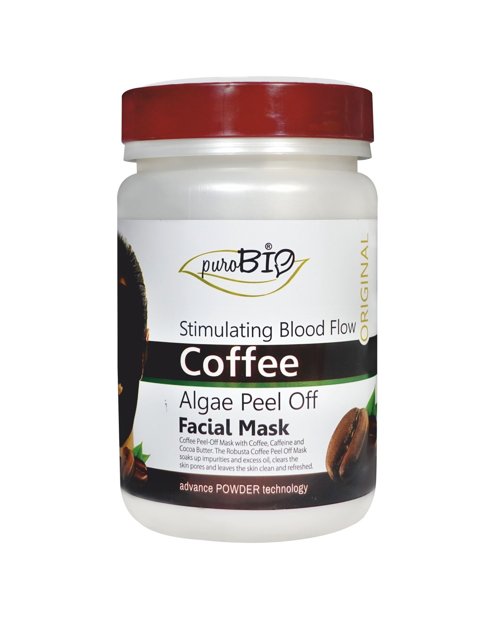 Purobio Coffee Algae Peel Off Face Mask 500g