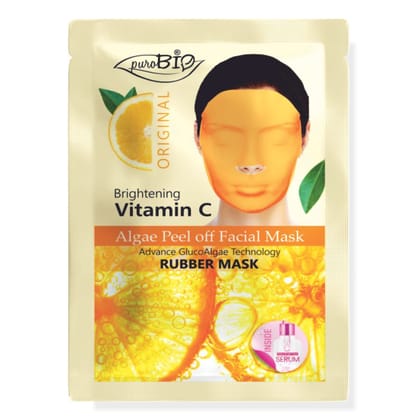 Purobio Vitamin C Glucoalgae Peel Off Facial Mask Kit