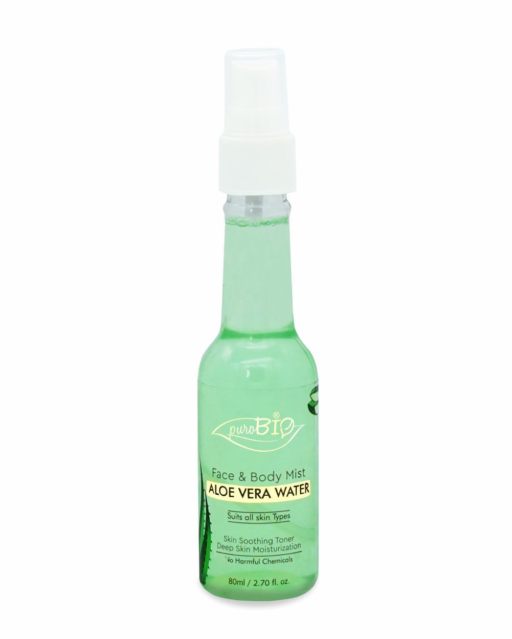 Purobio Face and Body Mist Aloevera Water - 80ml