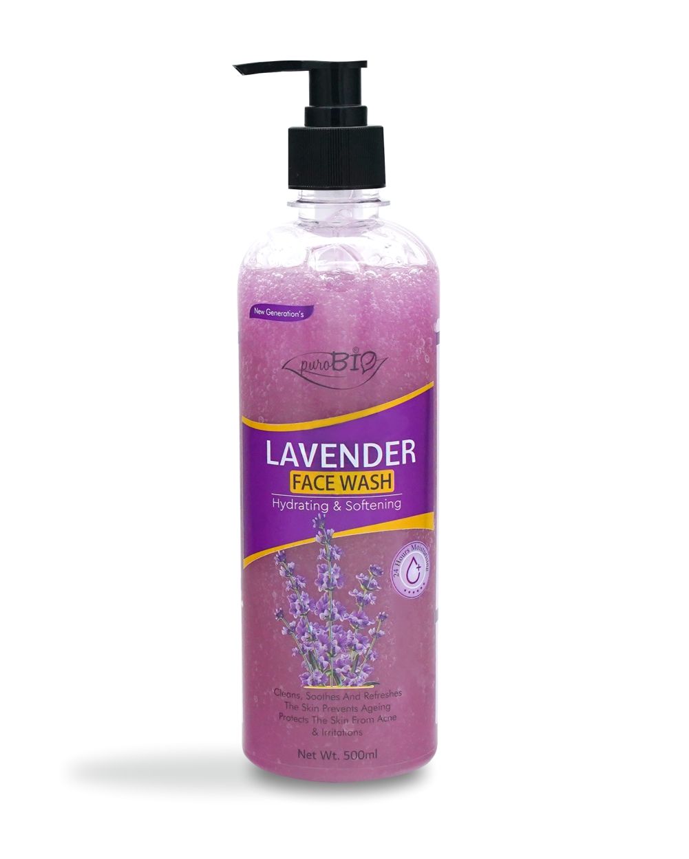 Purobio Hydrating & Softening Lavender Face wash - 500ml