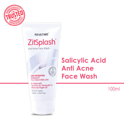 Zitshplash Anti-acne Facewash | 2% Salsphere(Salicylic Acid), Tea tree oil & Pentavitin | 100ml