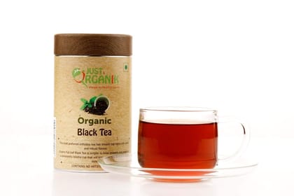 Just Organik Black Tea (Assam) Full Leaves 50gm, 100% Organic