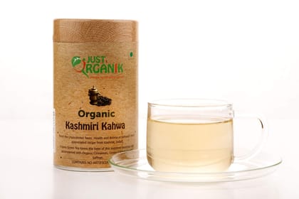 Just Organik Kashmiri Kahwa Tea 75 gm, 100% Organic