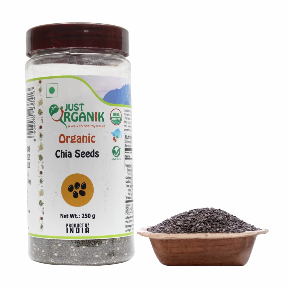 Just Organik Chia Seeds 250g