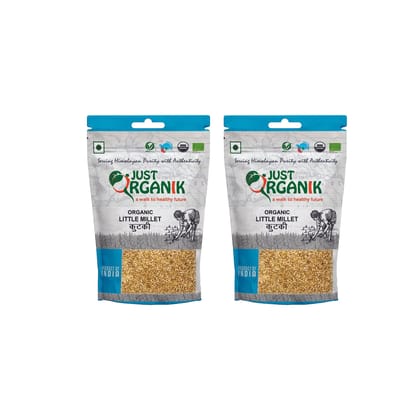 JUST ORGANIK LITTLE MILLET 1 kg (2x500g), 100% ORGANIC