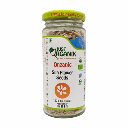 Just Organik Sunflower Seeds 120 gm, 100% Organic