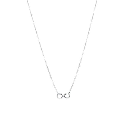 Zabby Allen New Latest Infinity Design Silver Plated Necklace for Women and Girls