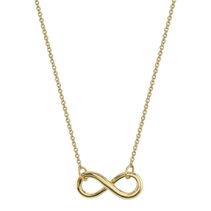 Zabby Allen New Latest Infinity Design Gold Plated Necklace for Women and Girls