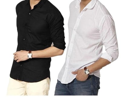 Men Regular Fit Solid Formal Shirt