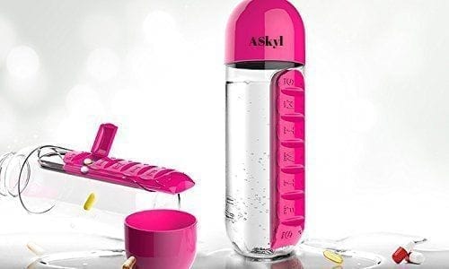 Askyl 7 Days Pill Box With Water Bottle