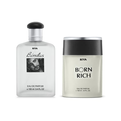 Riya Bindass And Born Rich Perfume, Combo Of 2, 100Ml. Each