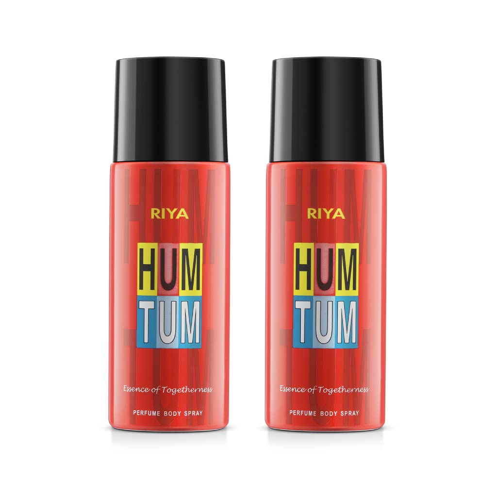 Riya Hum Tum Body Spray Deodorant For Unisex Pack Of 2 150 Ml Each