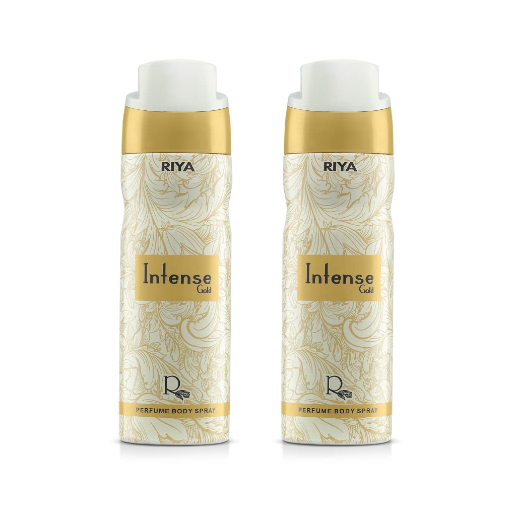 Riya Intense Gold Body Spray Deodorant For Men's Pack Of 2 200 Ml Each