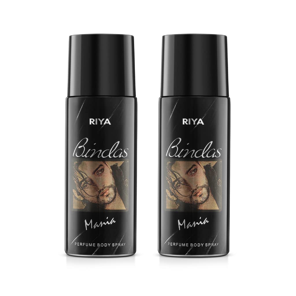 Riya Bindas Body Spray Deodorant For Men's Pack of 2 150 Ml Each