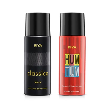 Riya Classico And Hum Tum Body Spray Deodorant For Unisex Pack Of 2