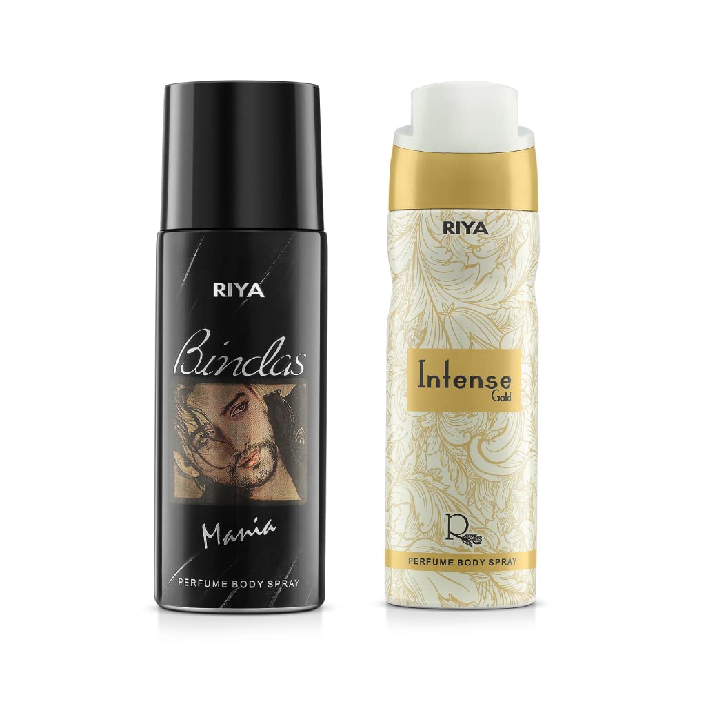 Riya Bindas And Intense Gold Body Spray Deodorant For Men's Pack Of 2