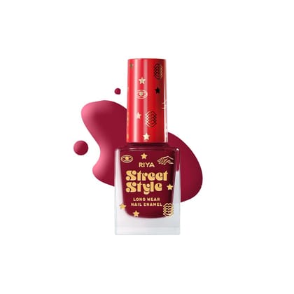 Street Style Long Wear, Quick Drying, Glossy Finish, 7-Free Formula, Nail Enamel, 100% Vegan & Cruelty Free, Shade SS 104, Rose Wood, 12 ML