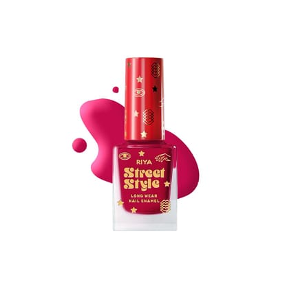 Street Style Long Wear, Quick Drying, Glossy Finish, 7-Free Formula, Nail Enamel, 100% Vegan & Cruelty Free, Shade SS 101, Rose Alert, 12 ML