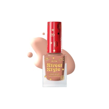 Street Style Long Wear, Quick Drying, Glossy Finish, 7-Free Formula, Nail Enamel, 100% Vegan & Cruelty Free, Shade SS 133, Mach Peach,12 ML