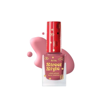 Street Style Long Wear, Quick Drying, Glossy Finish, 7-Free Formula, Nail Enamel, 100% Vegan & Cruelty Free, Shade SS 132, Dessert Suede,12 ML