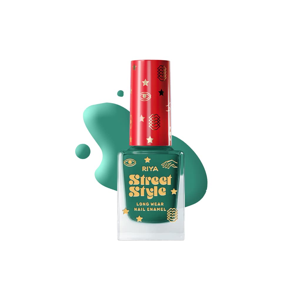 Street Style Long Wear, Quick Drying, Glossy Finish, 7-Free Formula, Nail Enamel, 100% Vegan & Cruelty Free, Shade SS 130, Olive Beauty,12 ML