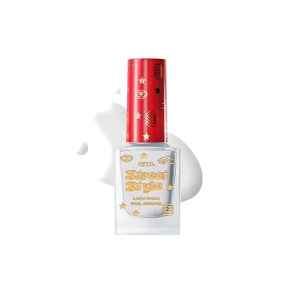 Street Style Long Wear, Quick Drying, Glossy Finish, 7-Free Formula, Nail Enamel, 100% Vegan & Cruelty Free, Shade SS 126, Bright White,12 ML