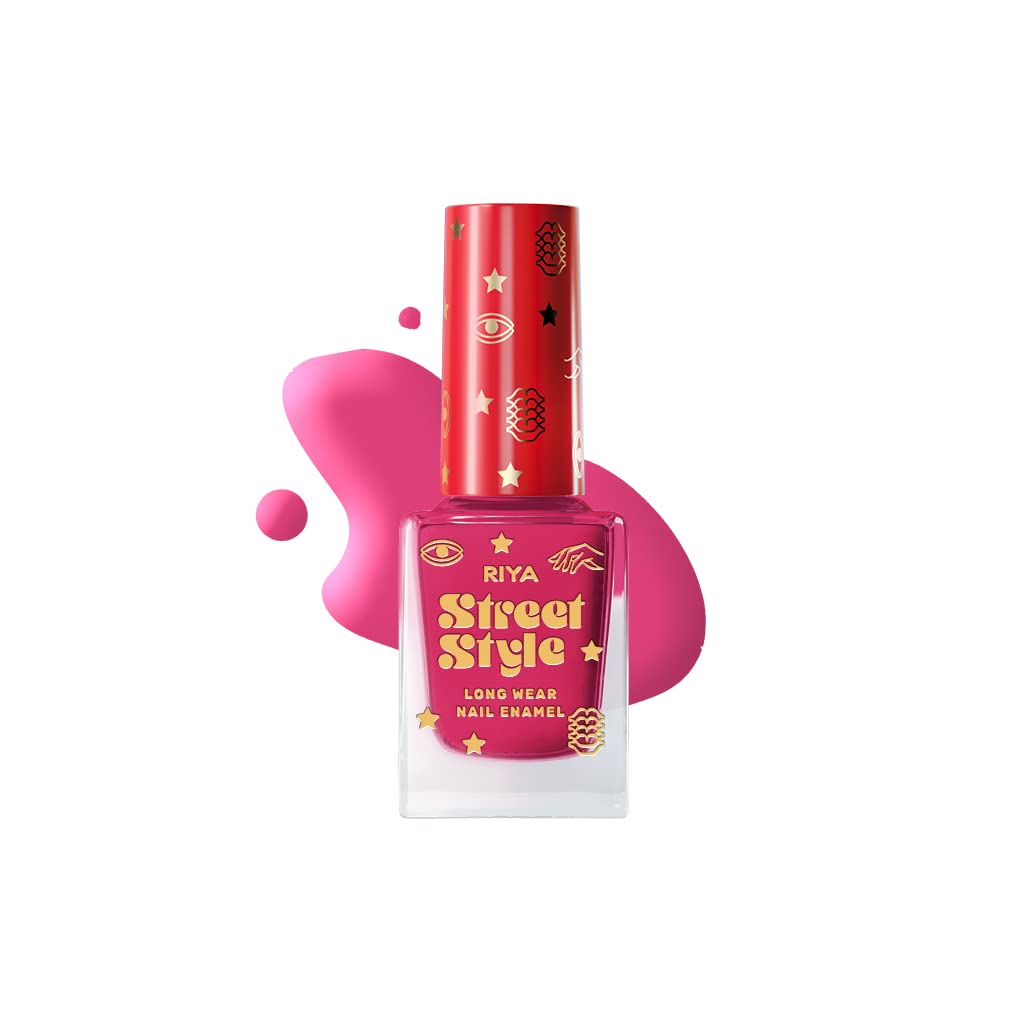 Street Style Long Wear, Quick Drying, Glossy Finish, 7-Free Formula, Nail Enamel, 100% Vegan & Cruelty Free, Shade SS 113, Magenta Brown, 12 ML