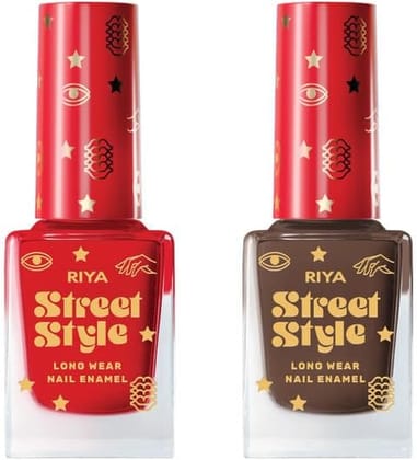 Long Wear Nail Enamel 12 ML Each Pack Pop Art & Really Red