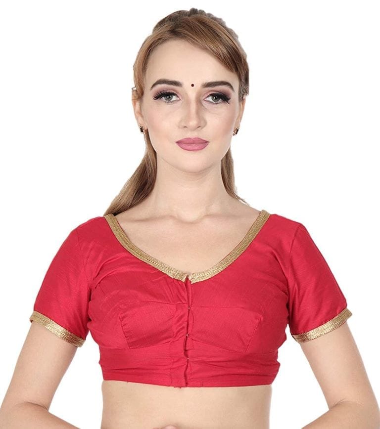 JISB Double lace Blouse, Red