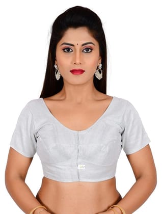 JISB Stitched Tissue Blouse, Silver