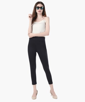Buy Istyle Can Fashionable Lycra Stretchable Slim Fit Straight Casual  Cigarette Pants for Girls/Ladies/Women (Navy Blue, Small) at Amazon.in