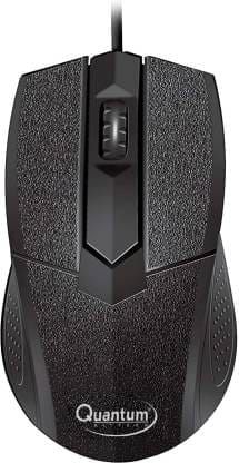 QUANTUM QHM224D Wired Optical Mouse  (USB 2.0, Black)